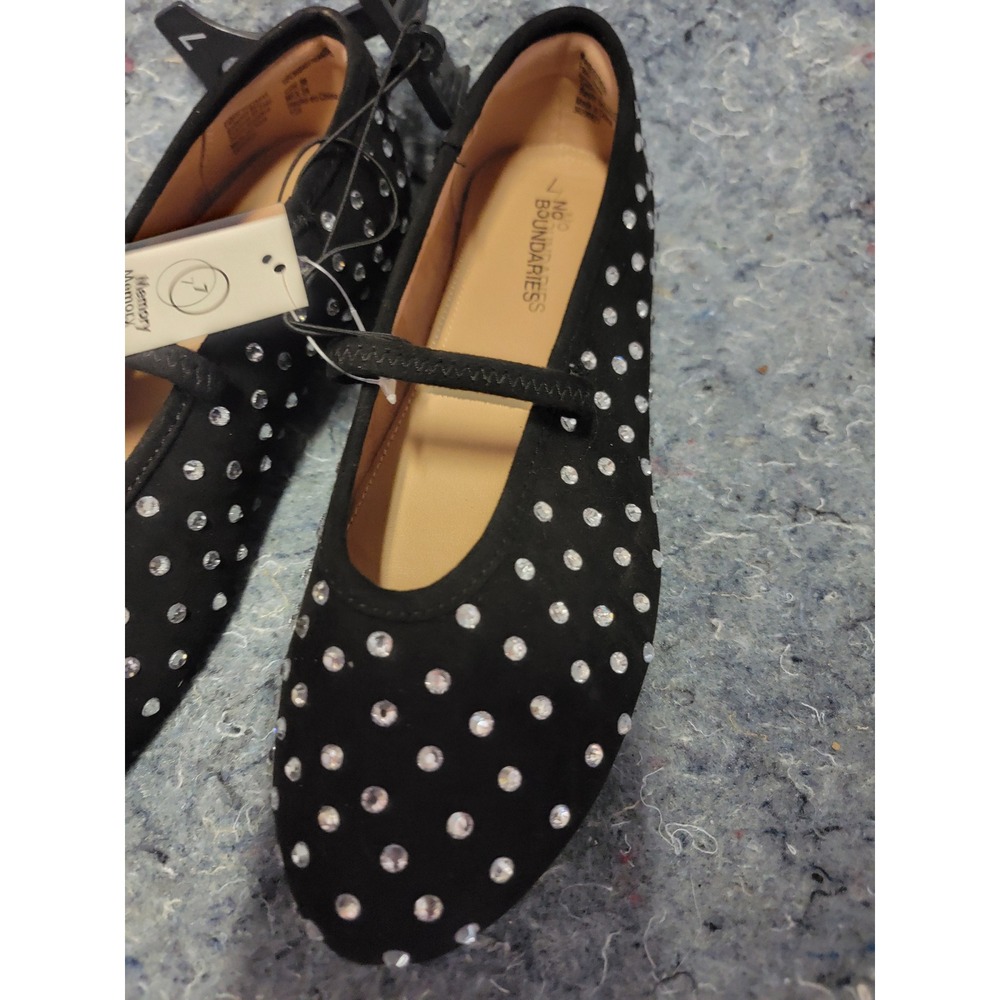 No Boundries Memory Foam Studded Black Size 7‎ - Picture 3 of 10
